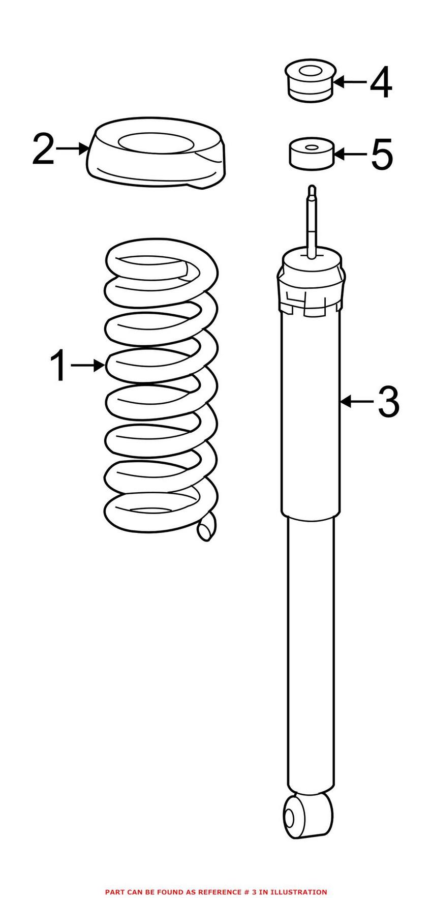 Mercedes Shock Absorber - Rear 1723202830